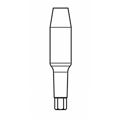 Leone Standard Straight Abutment, Green