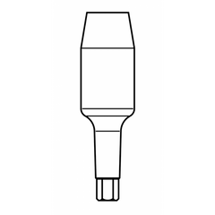 Leone Large Straight Abutment, Green