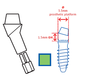 Leone MUA Green 2.2 Abutment