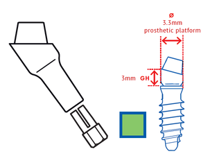 Leone MUA Green 2.2 Abutment