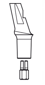 Leone 360° Anatomical Abutment, Yellow 3.0, 1 mm