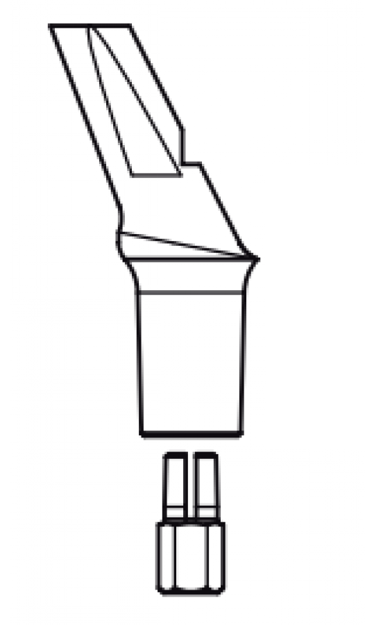 Leone 360° Anatomical Abutment, Yellow 3.0, 1 mm